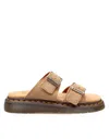 Dr. Martens' Josef Slipper-mule In Beige Suede In Brown