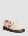 Dr. Martens' Junior Jorgie Leather Mules In Pink