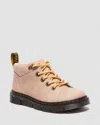 Dr. Martens' Junior Raffe Church Wilderness Leather Boots In Pink