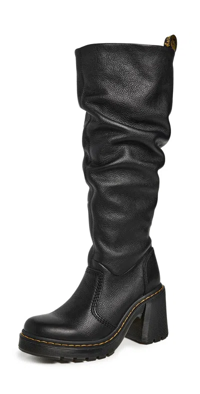 Dr. Martens' Kasey Black Virginia Boots Black