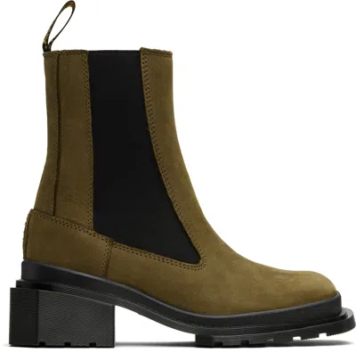 Dr. Martens' Khaki Maybole Buttersoft Leather Chelsea Boots In Dms Olive Buttersoft