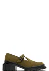 Dr. Martens' Khaki Maybole Mary Jane Loafers In Dms Olive Buttersoft