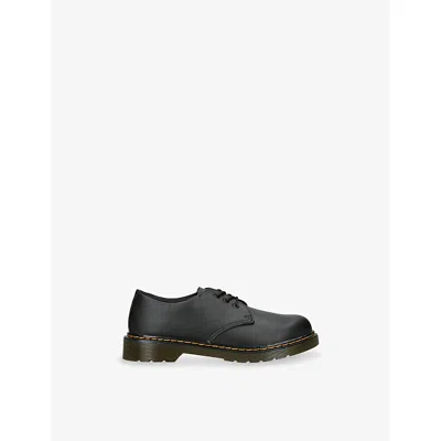 DR. MARTENS' BLACK KIDS' 1461 LACE-UP LEATHER SHOES EUR 37 / 4 UK