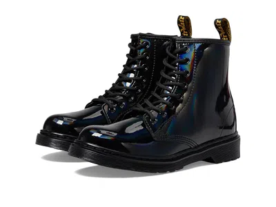 Dr. Martens Kid's Collection 1460 J Kid's Shoes Black Rainbow : 13 Uk (us 1 Little Kid) M, Suede/leather In Multi