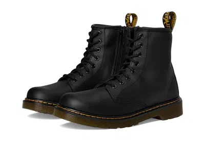 Dr. Martens Kid's Collection 1460 J Kid's Shoes Black Softy : 3 Uk (us 4 Big Kid) M, Suede/leather