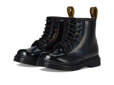 Dr. Martens Kid's Collection 1460 T Kid's Shoes Black Rainbow : 9 Uk (us 10 Toddler) M, Leather In Multi