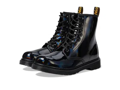 Dr. Martens Kid's Collection 1460 Y Kids Shoes Black Rainbow : 5 Uk (us 6 Big Kid) M, Leather In Multi