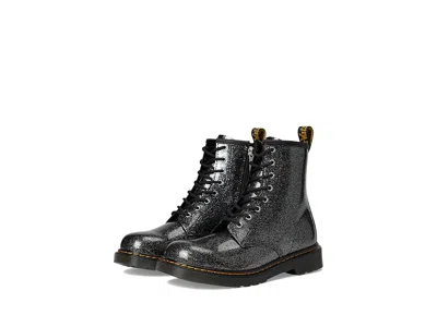 Dr. Martens Kid's Collection 1460 Y Kids Shoes Black/silver : 5 Uk (us 6 Big Kid) M, Leather In Multi
