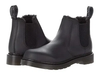 Dr. Martens Kid's Collection 2976 Leonore Mono (big Kid) Kid's Shoes Black Republic Wp : 5 Uk (us 6 Big Kid) M, Rubber/leather