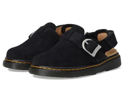 Dr. Martens Kid's Collection Jorgie J Kid's Shoes Black : 3 Uk (us 4 Big Kid) M, Leather/suede