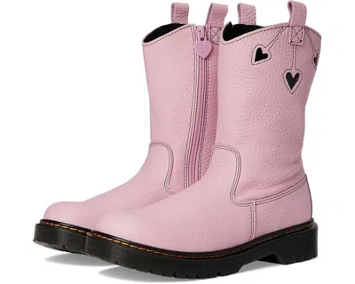 Dr. Martens Kids  Bex Heart 31948148 Boots Pink Leather Round Toe Jobb441