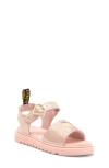 Dr. Martens' Dr. Martens Kids' Marlowe Heart Sandal In Powder Pink T Lamper