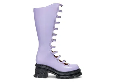 Pre-owned Dr. Martens Kiki Boots Marc Jacobs Buttero (women's) Sneakers In Bright Lavender