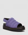 Dr. Martens' Kole Suede Sandals In Purple