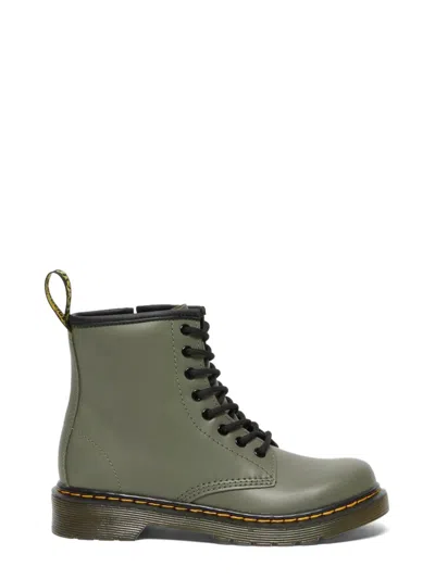 Dr. Martens' Kids' Lace Boots 1460 In Green