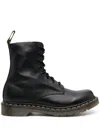 Dr. Martens Lace-up Ankle Boots With Textured Leather In Multi