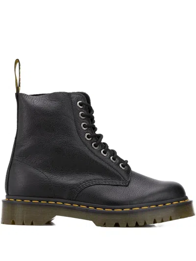 Dr. Martens Lace-up Leather Boots In Black