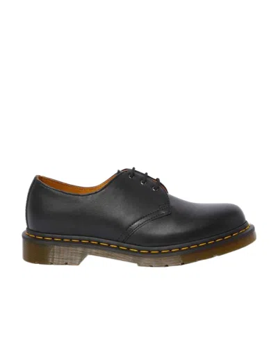 Dr. Martens Black 1461 Quad Oxfords In Black Polished Smooth
