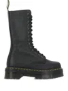 Dr. Martens Lace-up Platform Boots In Black