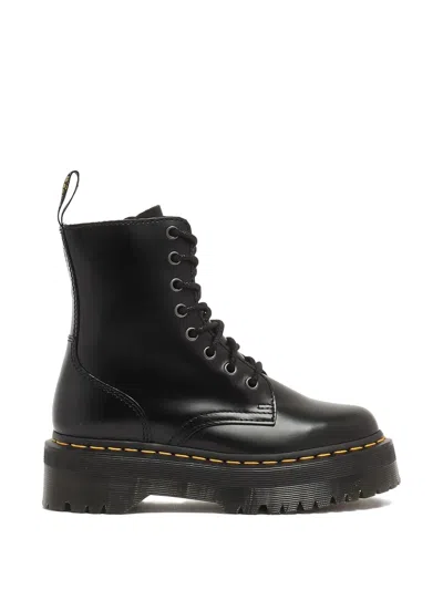 Dr. Martens Lace-up Platform Boots In Black