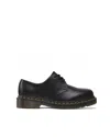Dr. Martens Lace-up Shoe 1461 Black Smooth In Animal Print