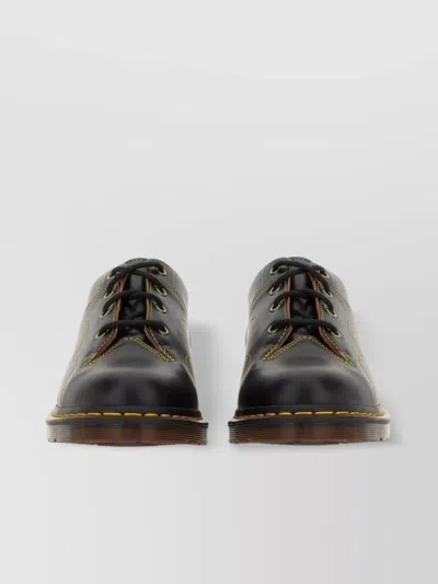 Dr. Martens Lace-up Shoes Chunky Sole Detailing In Silver