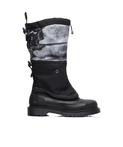 Dr. Martens' Laced Boots In Black
