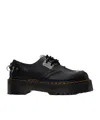 Dr. Martens 1461 Piercing Milled Nappa Leather Platform Shoes In Black