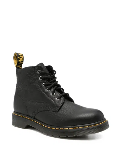 Dr. Martens Lace-up Leather Ankle Boots In Black