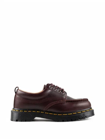 Dr. Martens Lace-up Leather Loafers In Brown
