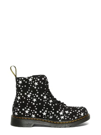 Dr. Martens Lace-up Star Print Boots - Youth Size In Multi