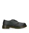Dr. Martens' Dr. Martens 1461 Kids Junior 3 Eye School Shoes Colour: Black Softy Leather, Size: Junior 2 In Black