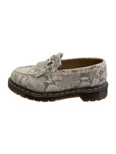 Pre-owned Dr. Martens Leather Animal Print Loafers In Multicolor