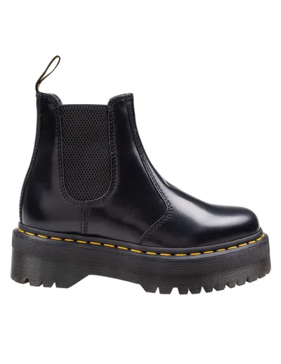 Dr. Martens Leather Ankle Boot In Black
