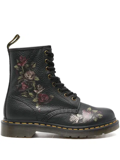 Dr. Martens Leather Ankle Boots In Black