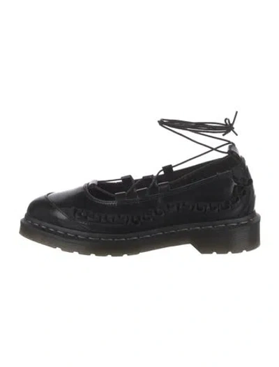 Pre-owned Dr. Martens Leather Ballet Flats In Black