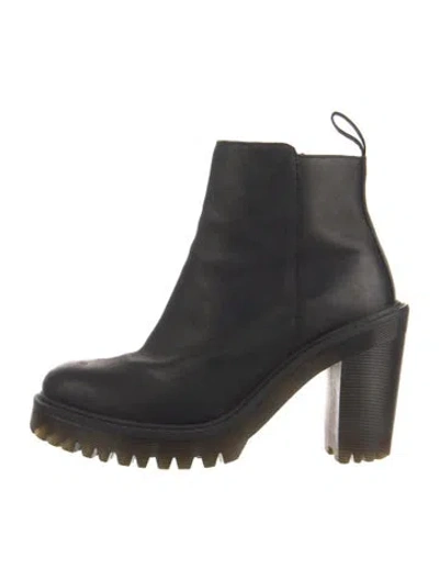 Pre-owned Dr. Martens Leather Boots In Black