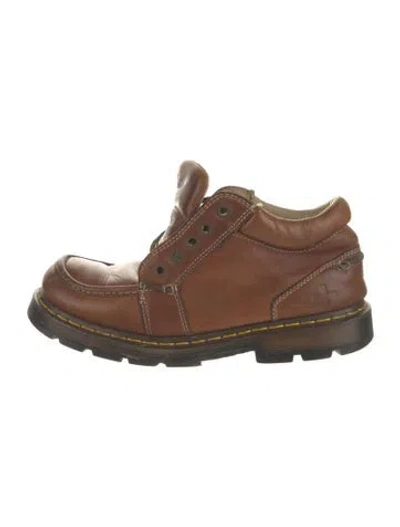 Pre-owned Dr. Martens Leather Boots In Brown