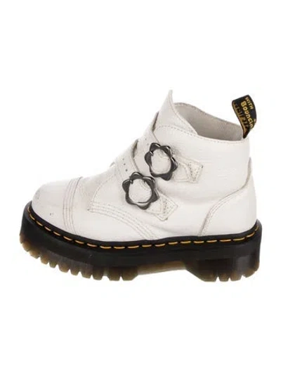 Pre-owned Dr. Martens Leather Boots In Neutral