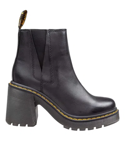 Dr. Martens Leather Chelsea Boots In Black