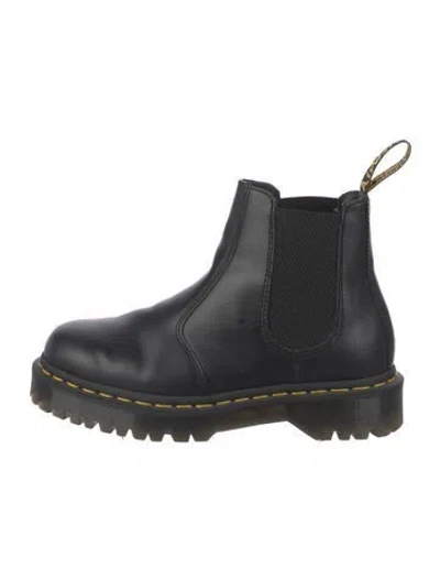 Pre-owned Dr. Martens Leather Chelsea Boots In Black