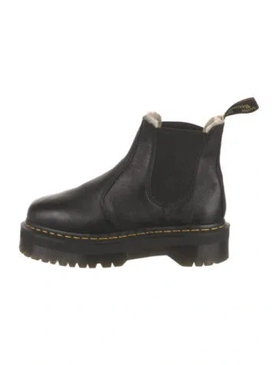 Pre-owned Dr. Martens Leather Chelsea Boots In Black