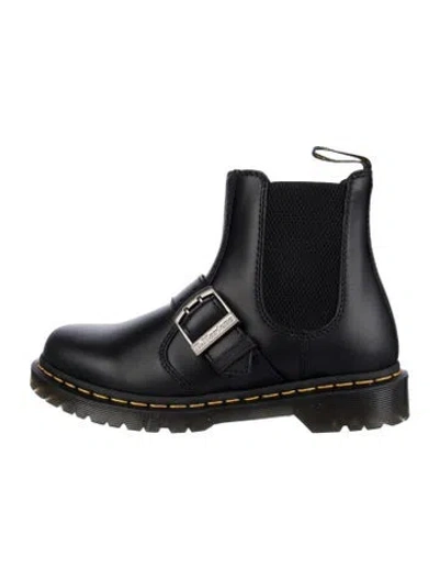 Pre-owned Dr. Martens Leather Chelsea Boots In Black
