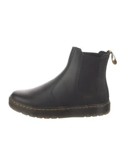 Pre-owned Dr. Martens Leather Chelsea Boots In Black