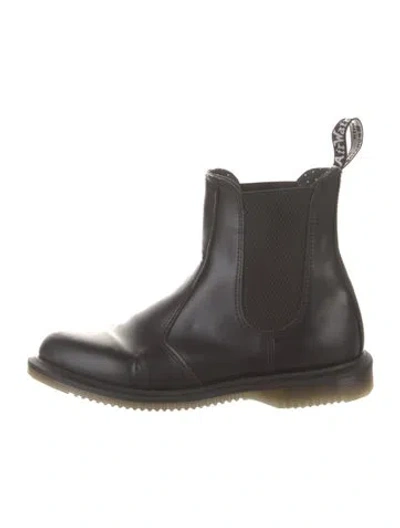 Pre-owned Dr. Martens Leather Chelsea Boots In Black