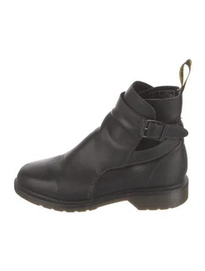Pre-owned Dr. Martens Leather Chelsea Boots In Black