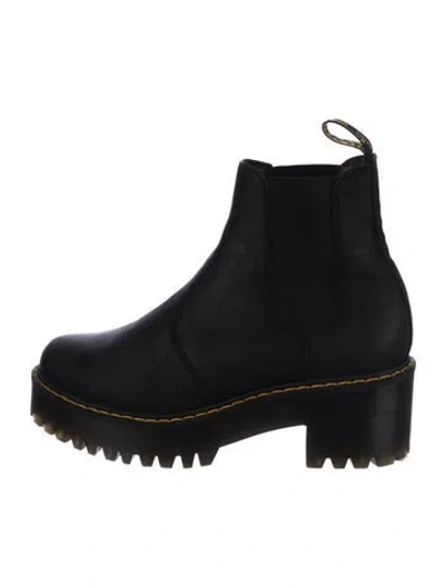 Pre-owned Dr. Martens Leather Chelsea Boots In Black