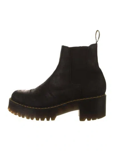 Pre-owned Dr. Martens Leather Chelsea Boots In Black