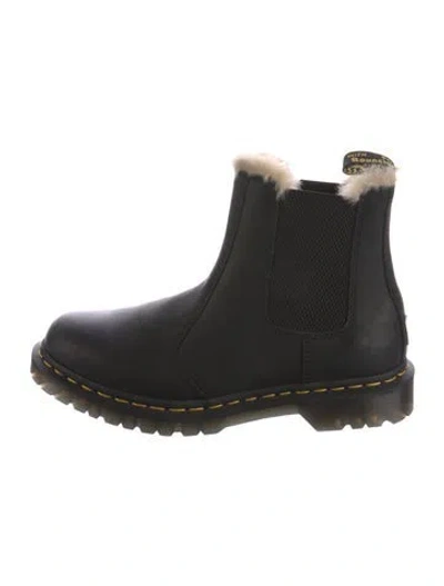Pre-owned Dr. Martens Leather Chelsea Boots In Black