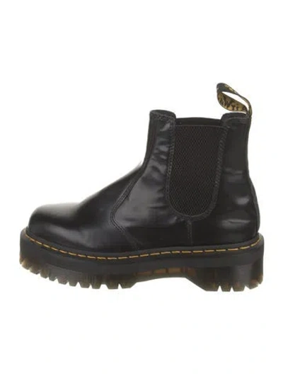 Pre-owned Dr. Martens Leather Chelsea Boots In Black